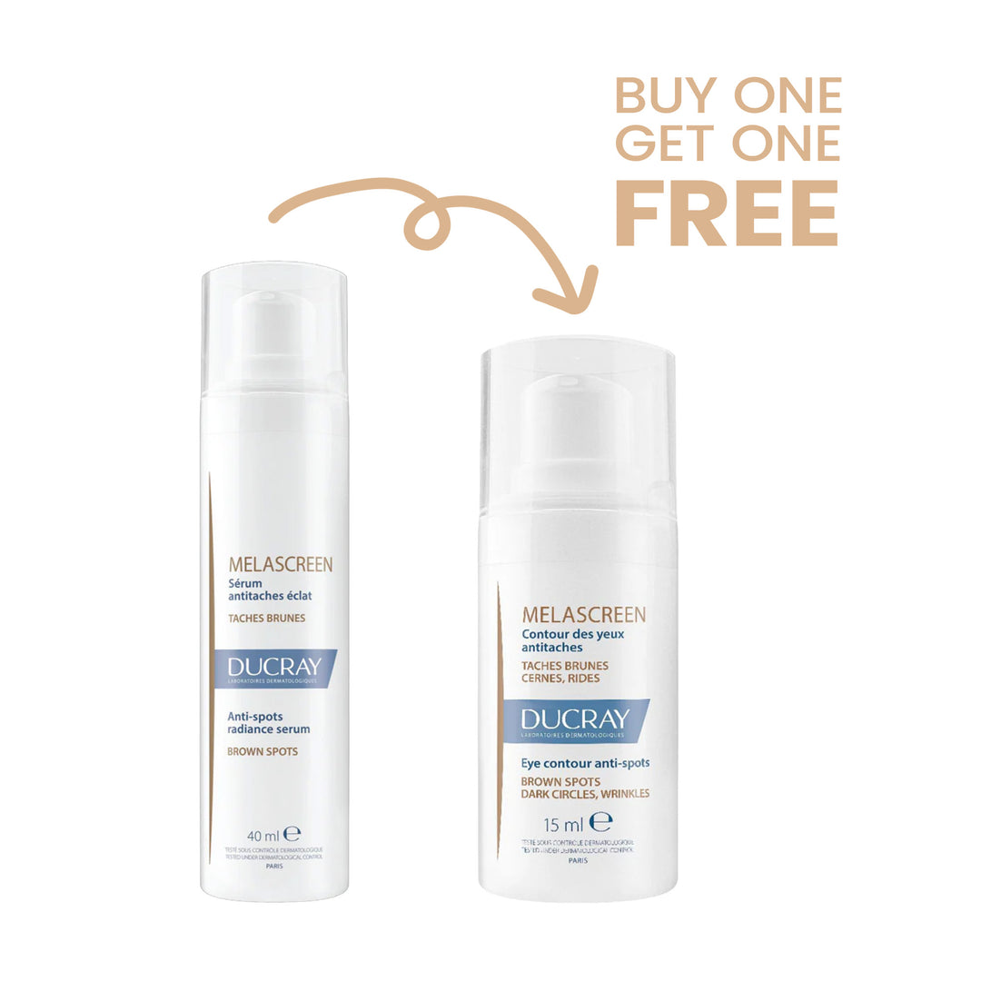 Ducray Melascreen serum 30mL Buy 1 Get Ducray Melascreen Eye contour 15mL For Free
