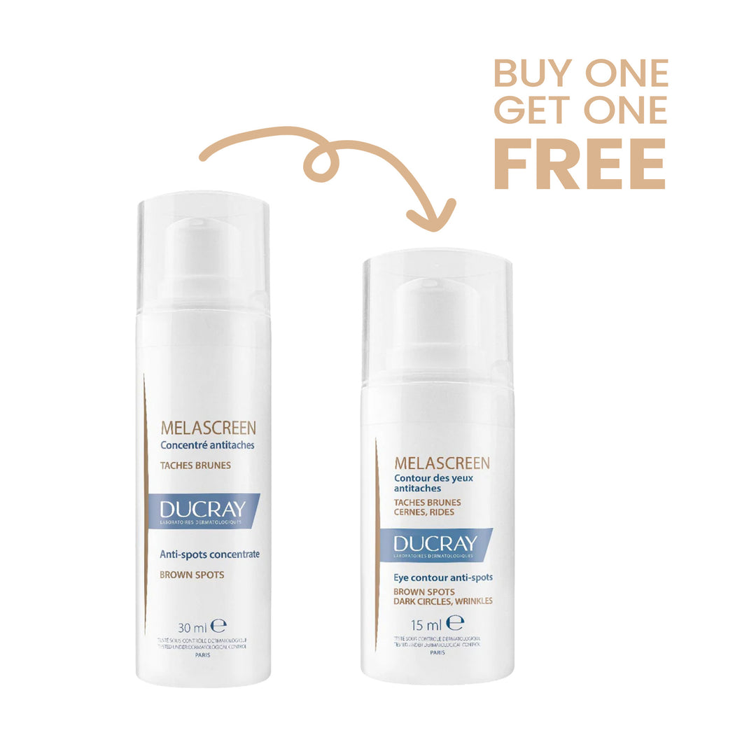 Buy 1 Get 1 FREE: Buy Ducray Melascreen Concentrate 30mL Get Ducray Melascreen Eye contour 15mL For Free