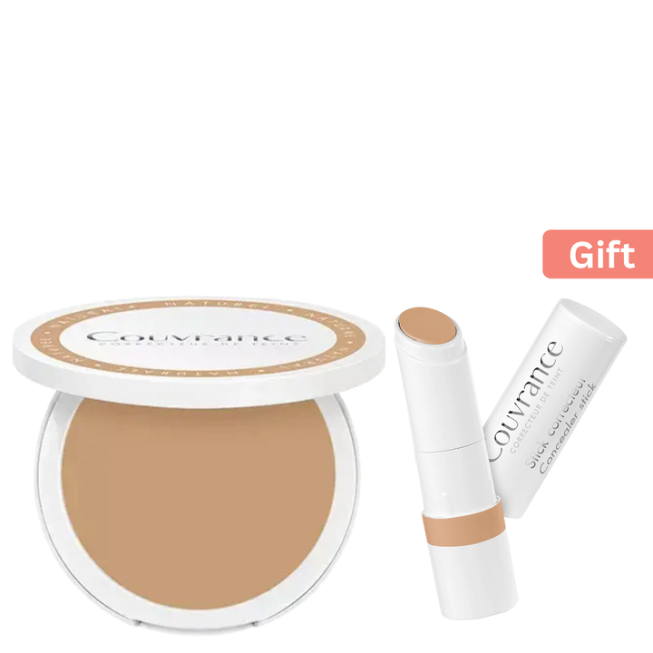 Avène Couvrance Compact Foundation Cream Sand 8.5G + Free Couvrance Stick Corail 3G