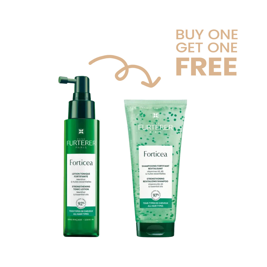Buy 1 Get 1 FREE: Buy Rene Furterer Forticea Lotion 100mL Get Rene Furterer Forticea shampoo 200mL For Free