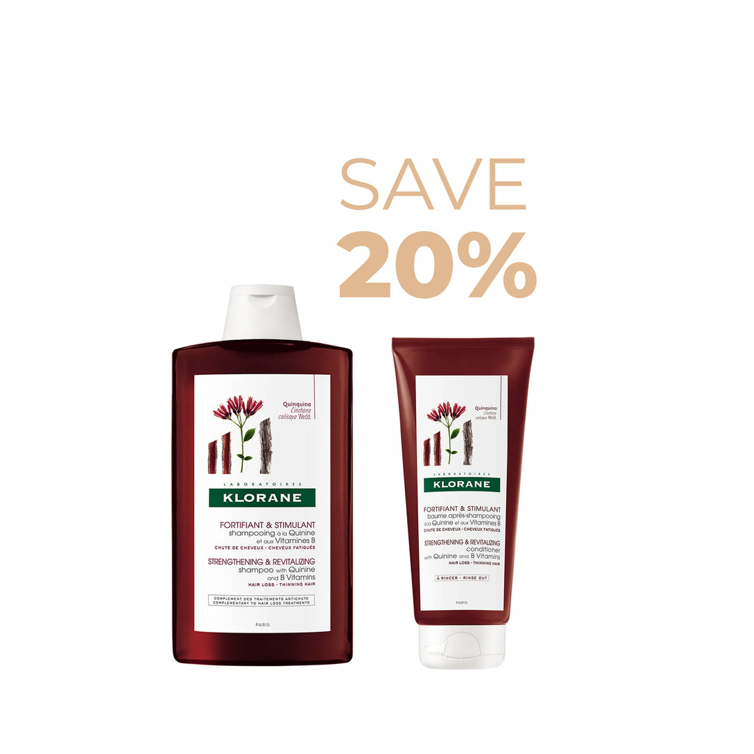 Klorane Quinine: Buy Shampoo 400mL + Conditioner Get 20% OFF