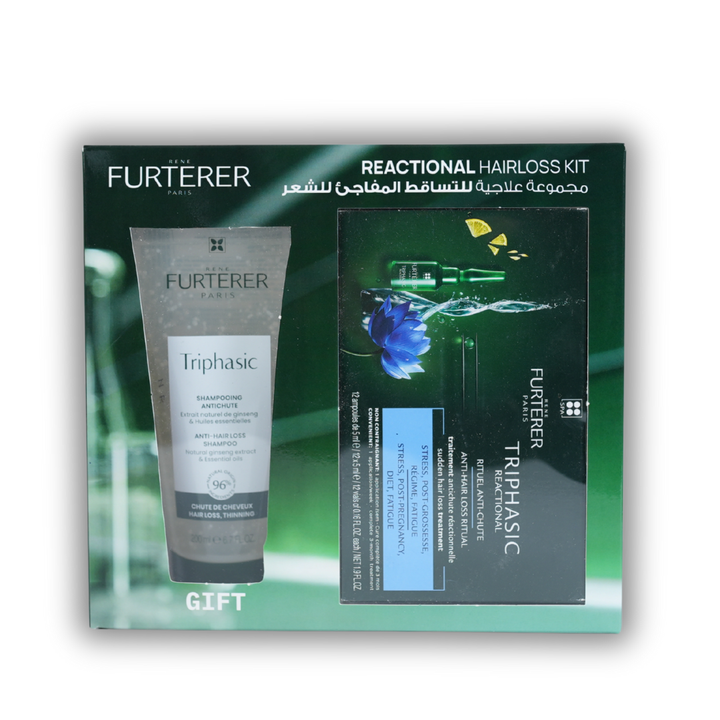 René Furterer Triphasic Reactional Anti-Hair Loss Ritual + Free Triphasic Shampooing Stimulant 200mL
