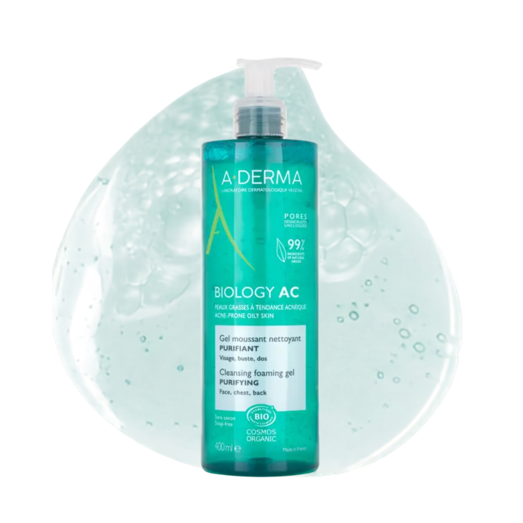 A-Derma Biology AC Purifying Cleansing Foaming Gel 400Ml