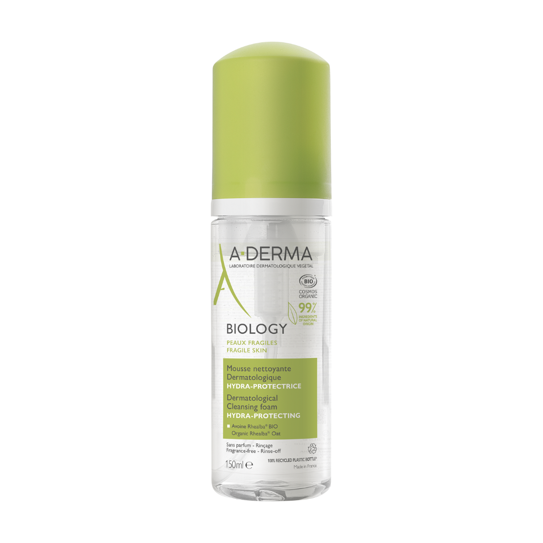 A-Derma Biology Hydra-Protective Cleansing Mousse for Oily To Combination Skin 150ml