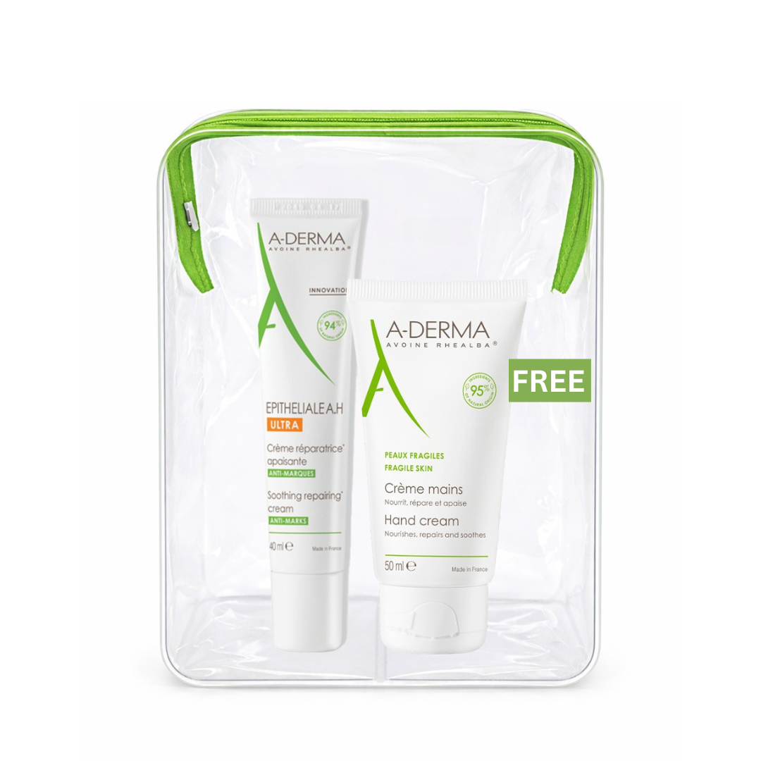 A-Derma Buy Epitheliale AH Ultra Anti-mark Repairing Cream GET A-Derma Hand & Nails Cream 50mL FREE