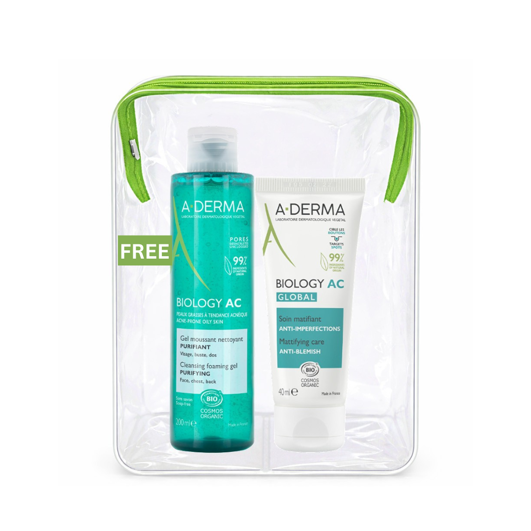 A-Derma Buy One Biology AC Mattifying Treatment Get One Biology AC Foaming Gel 200mL FREE