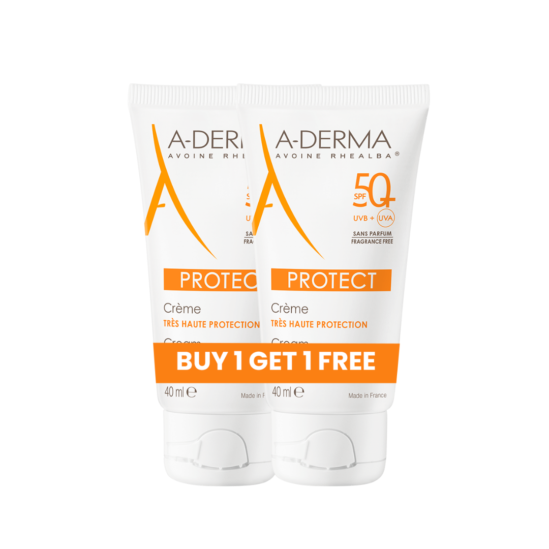 A-Derma Protect Fragrance Free SPF50+ Sunscreen 40ml  BUY 1 GET 1 FREE