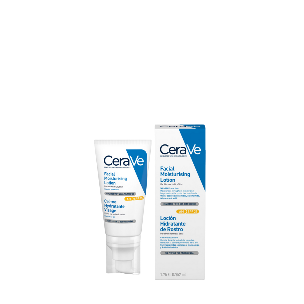 Cerave AM Moisturizing Lotion Spf 30 For Normal To Dry Skin With Hyaluronic Acid,  Uv Protection And Ceramides 52 Ml