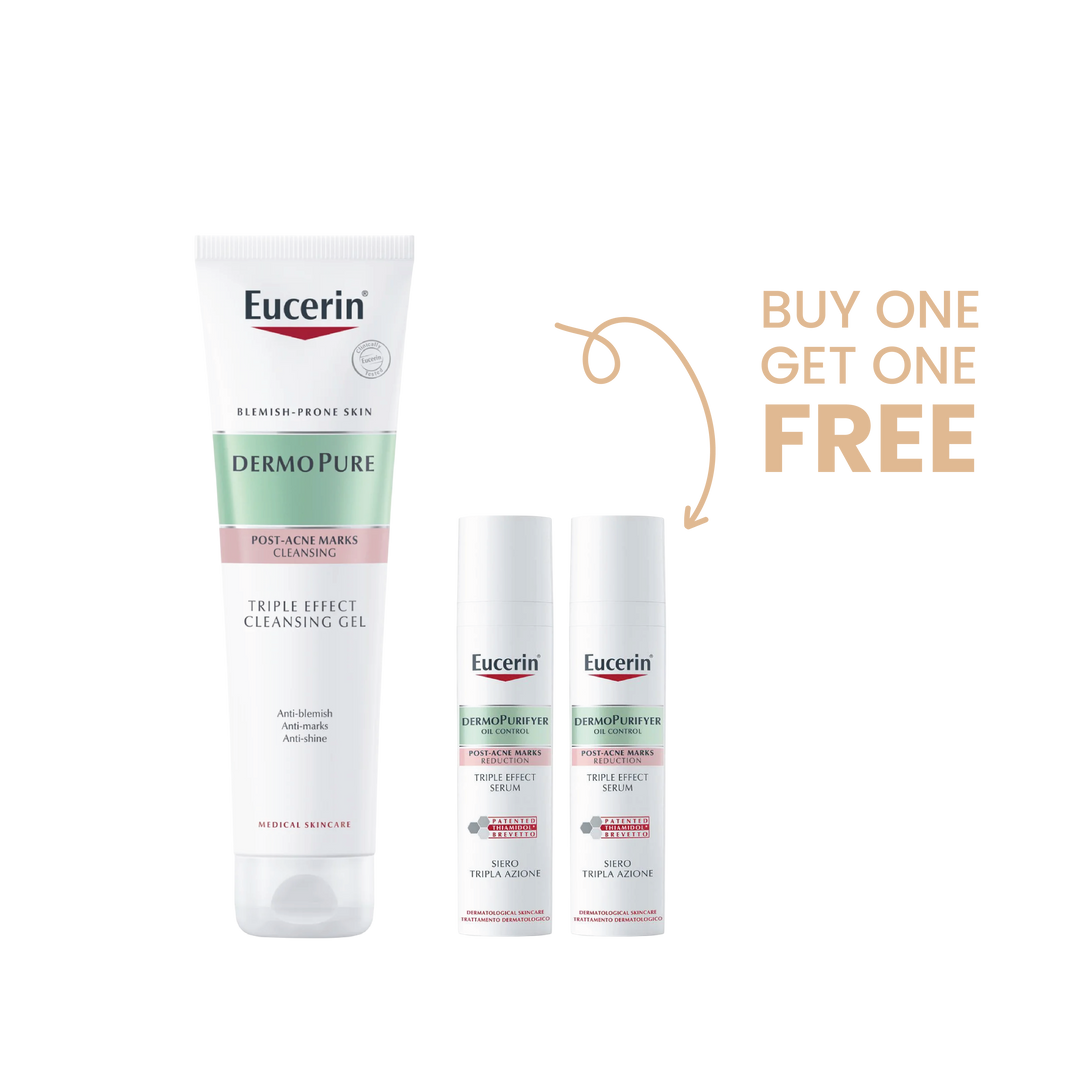 Buy Eucerin Dermopurifier Triple Effect Cleanser 200mL Get Triple Effect Serum 7mL for FREE