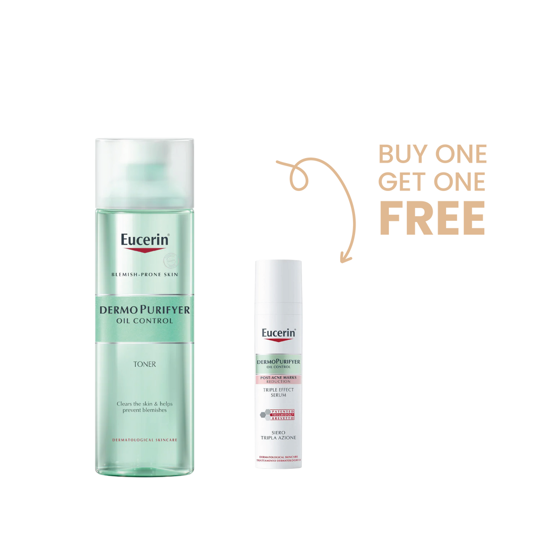 Buy Eucerin Dermopurifier Cleansing Toner 200mL Get Triple Effect Serum 7mL for FREE