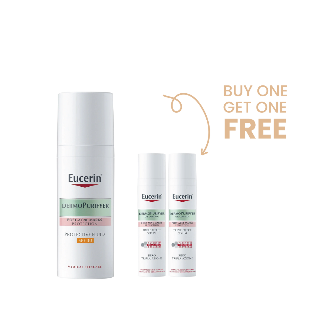 Buy Eucerin DermoPurifyer Protective Fluid SPF 30 Get Eucerin Dermopurifier Triple Effect Serum 7ml for FREE