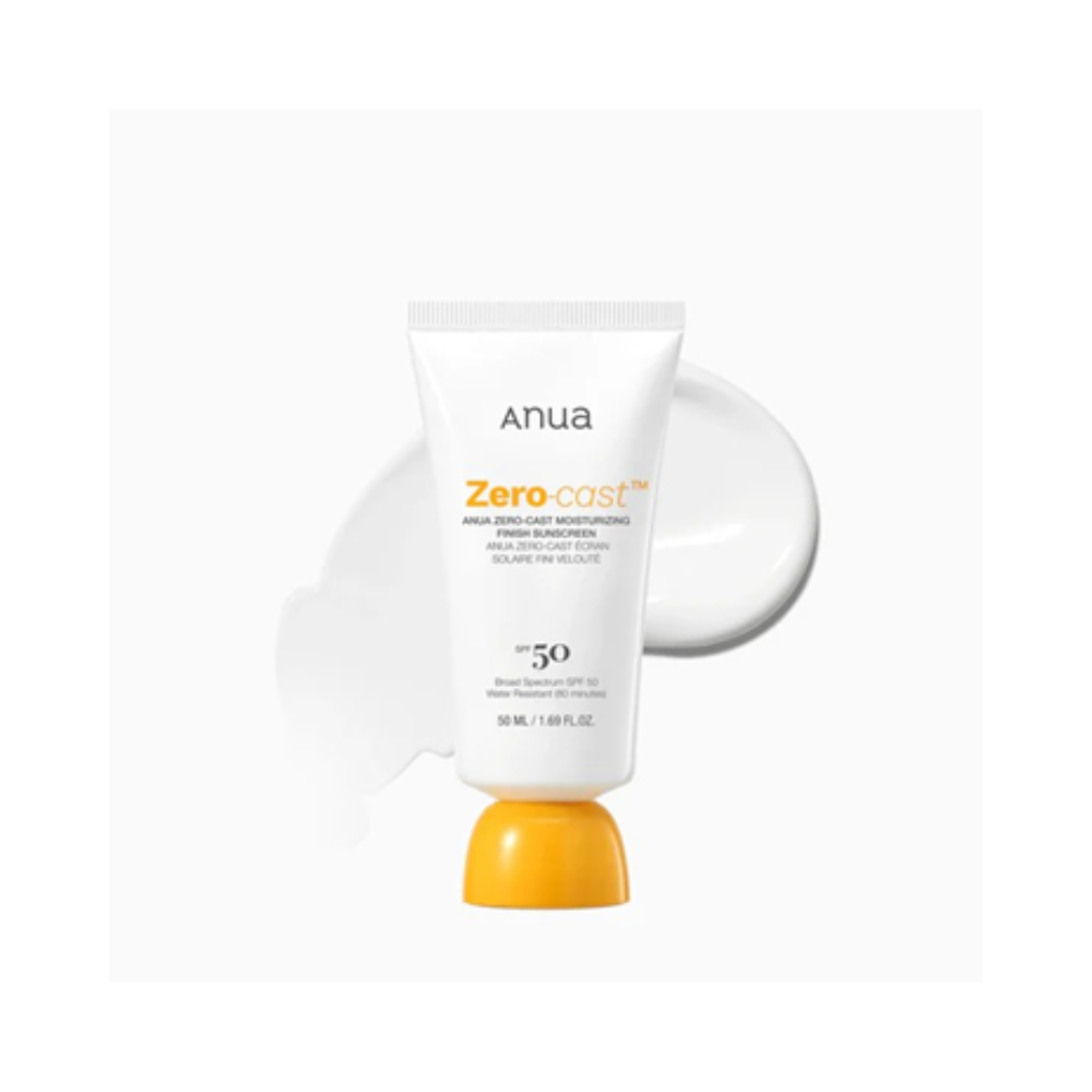 Anua Zero-Cast Moisturizing Finish Sunscreen SPF 50+