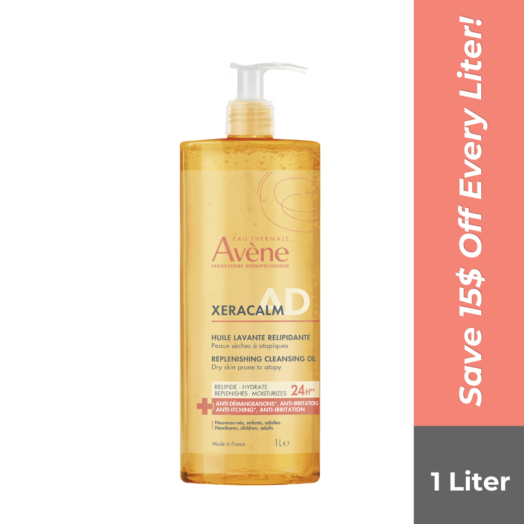 Avène Xeracalm AD Lipid-Replenishing Cleansing Oil For Dry Skin 1L