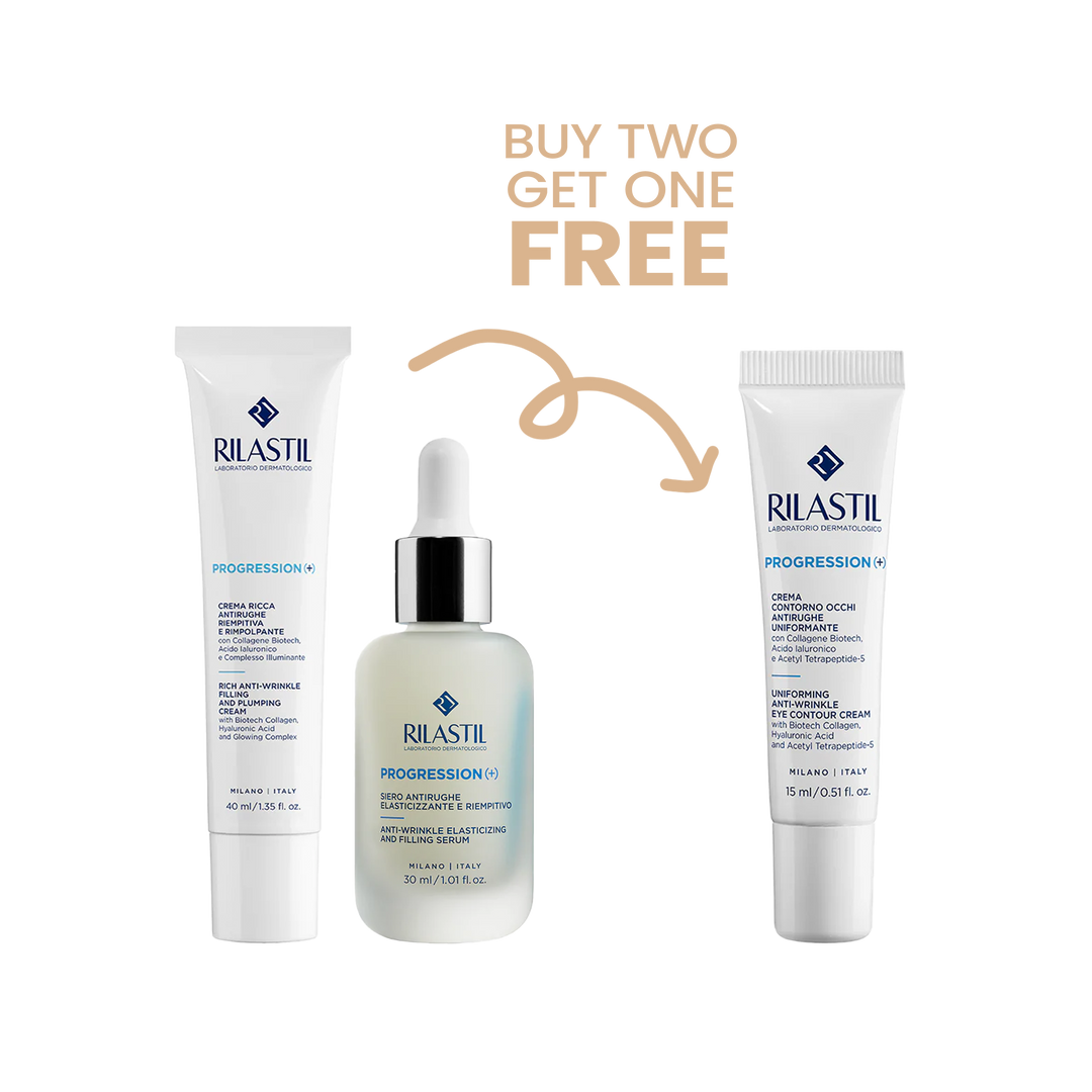 Rilastil Progression+ Buy 1 Cream & 1 Serum Get FREE Eye Contour
