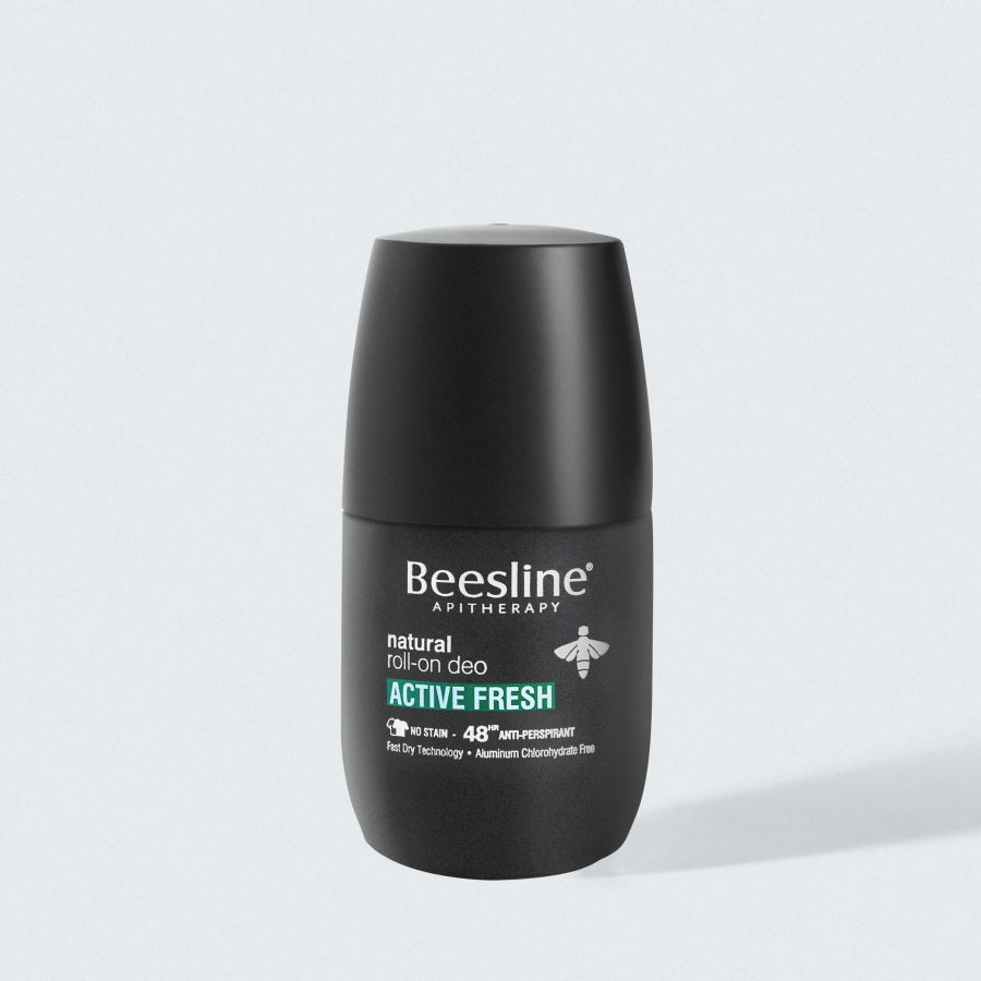 Beesline Men Natural Roll-On Deodorant - Active Fresh 50mL