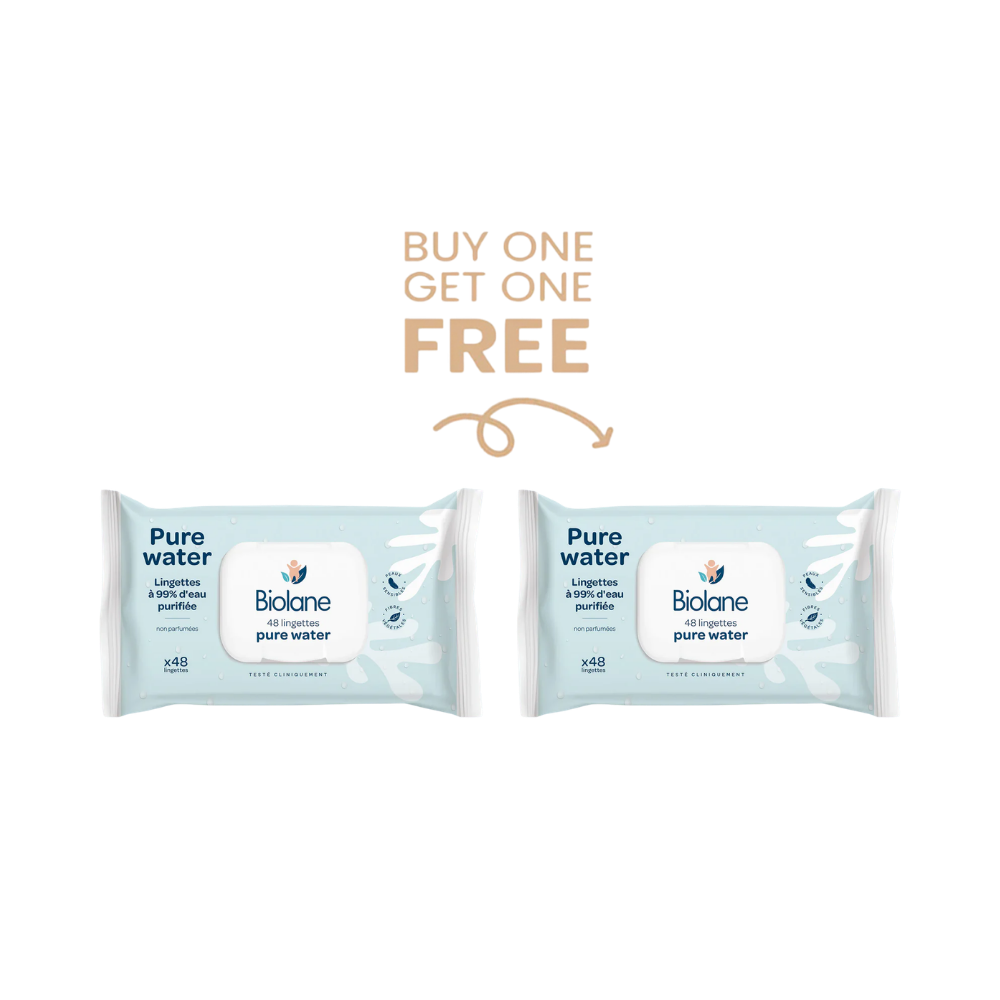 Biolane Pure Water Wipes 48 Wipes BUY 1 GET 1 FOR FREE