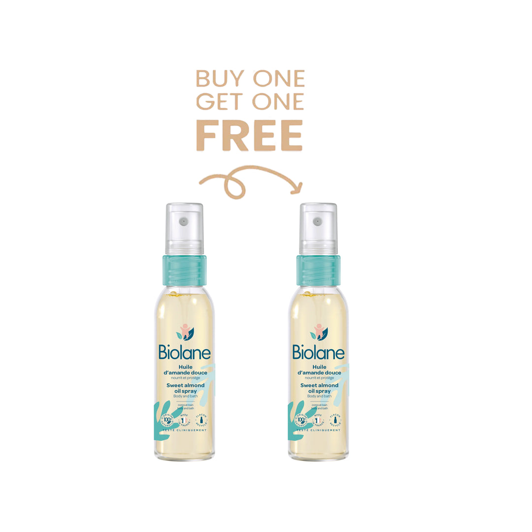 Biolane Sweet Almond Oil Spray 75mL BUY 1 GET 1 FREE