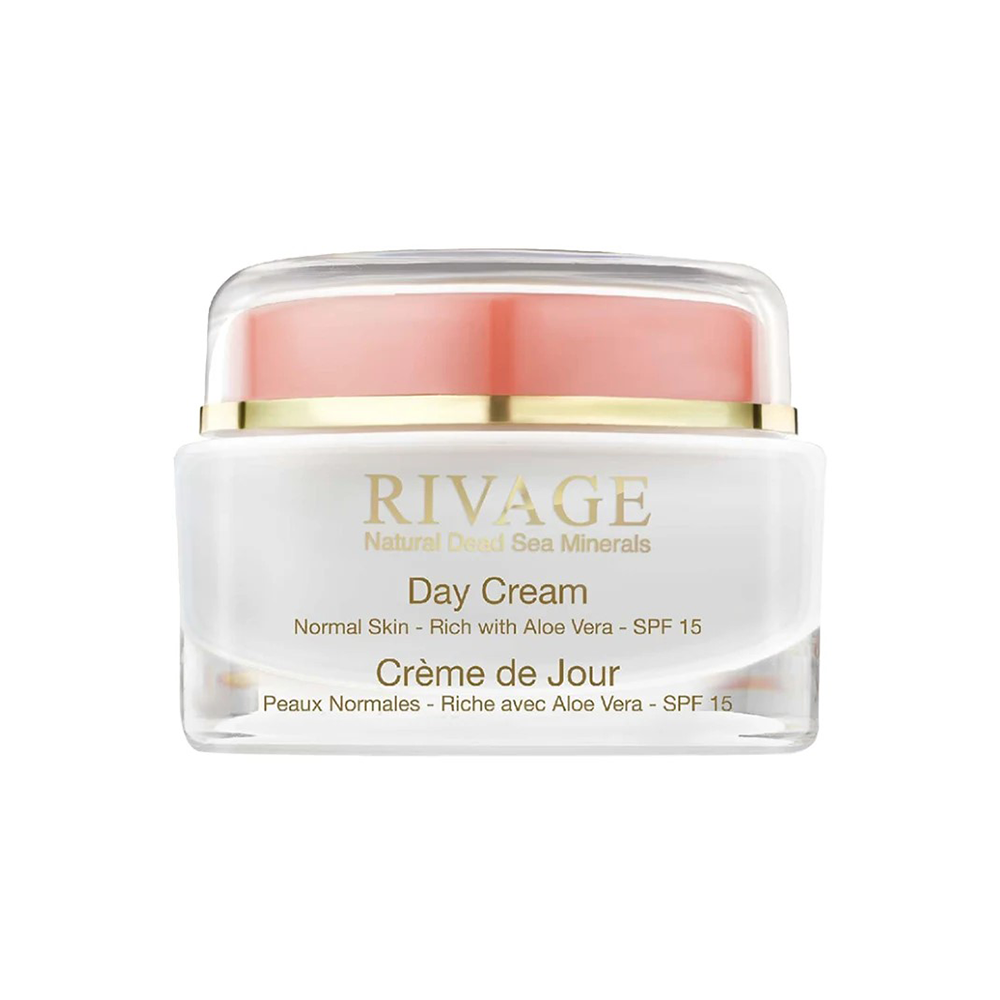 Rivage Day Cream with Aloe Vera for Normal Skin – SPF 15 – Jar 50 ml