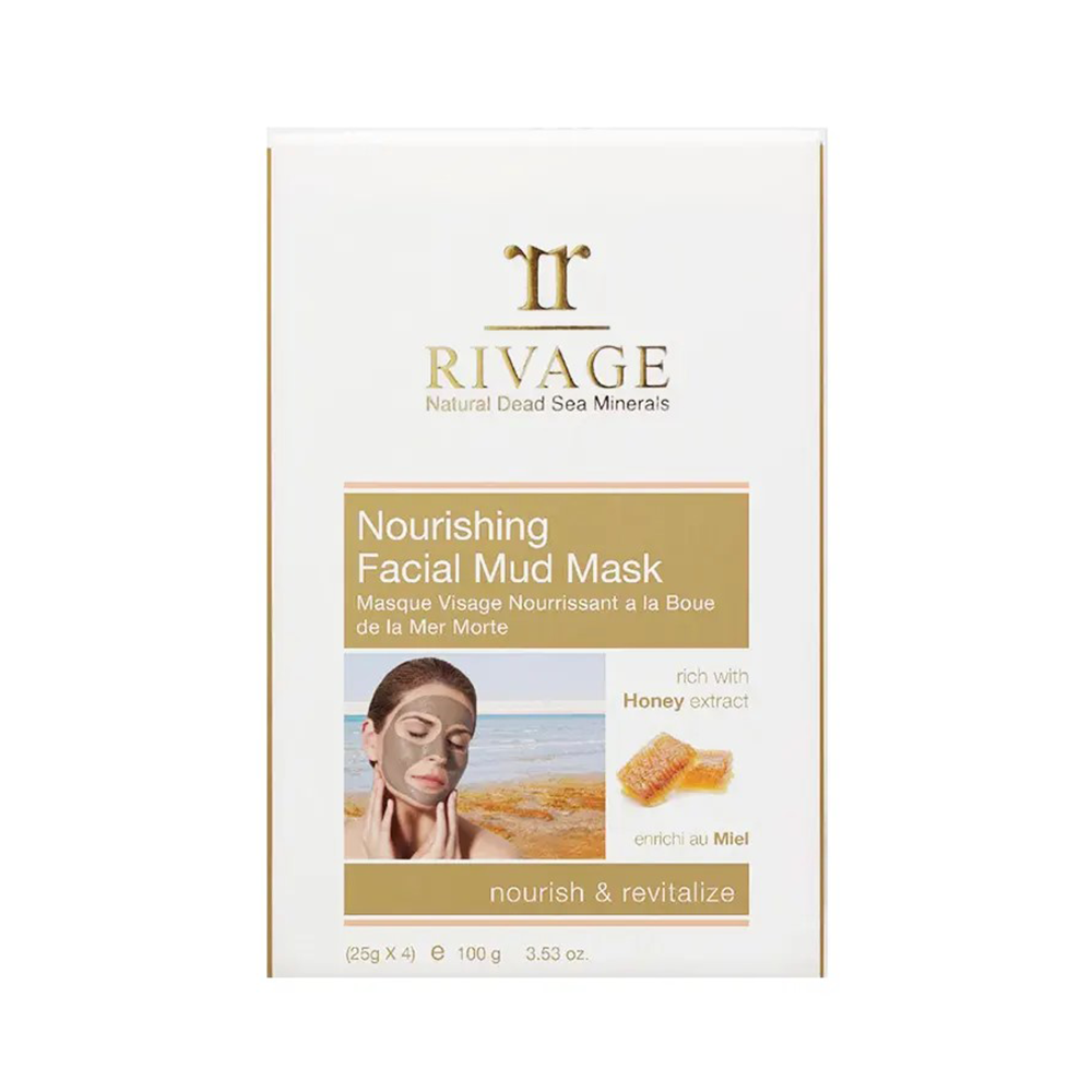 Rivage Dead Sea Nourishing Facial Mud Mask - Pack of 4 Sachets (25 g X 4)