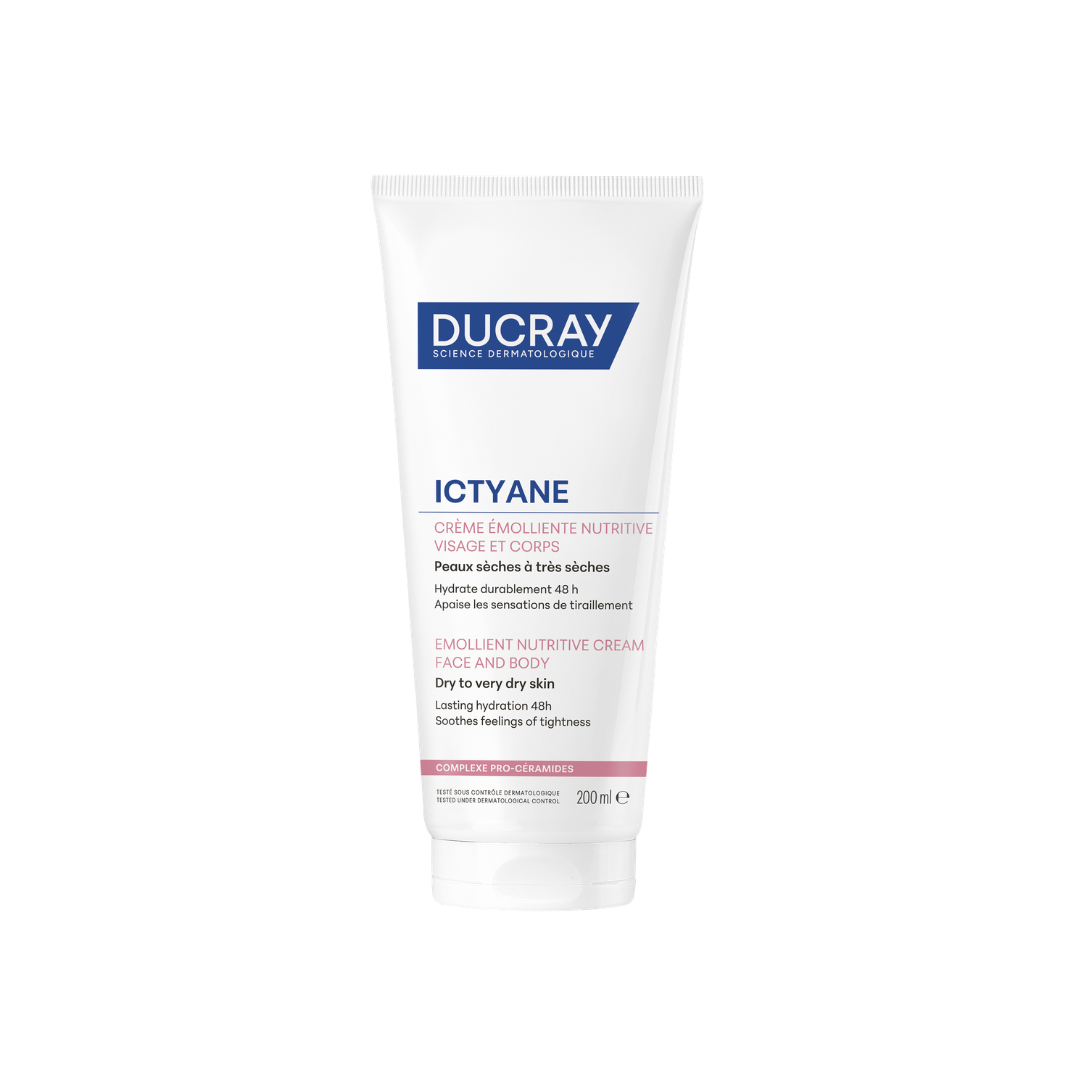 Ducray Ictyane Emollient Nutritive Cream For Dry To Very Dry Skin 200mL