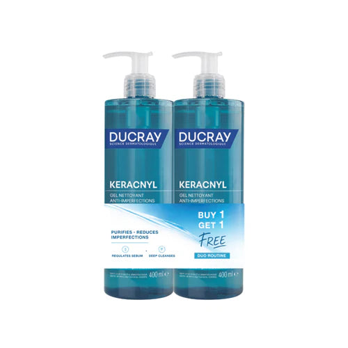 Ducray Keracnyl Foaming Gel 400ml BUY 1 GET 1 FREE