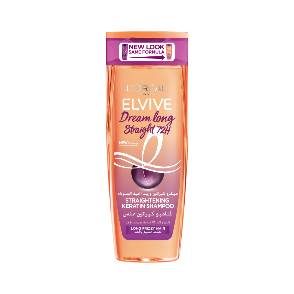 Elvive Dream Long Straight Shampoo Black Cumin Oil & Micro Keratin 400 Ml