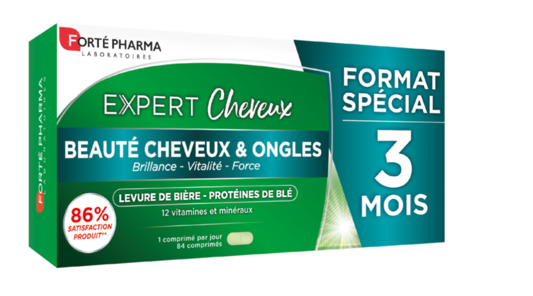 Expert Cheveux For Hair & Nails Forte Pharma 3 Months Eco Pack 84 Tablets