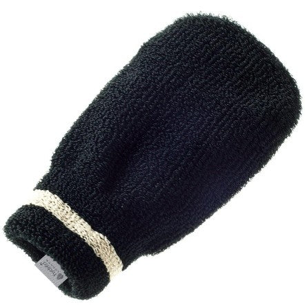 Hydrea London Professional Exfoliating Spa Mitt Black