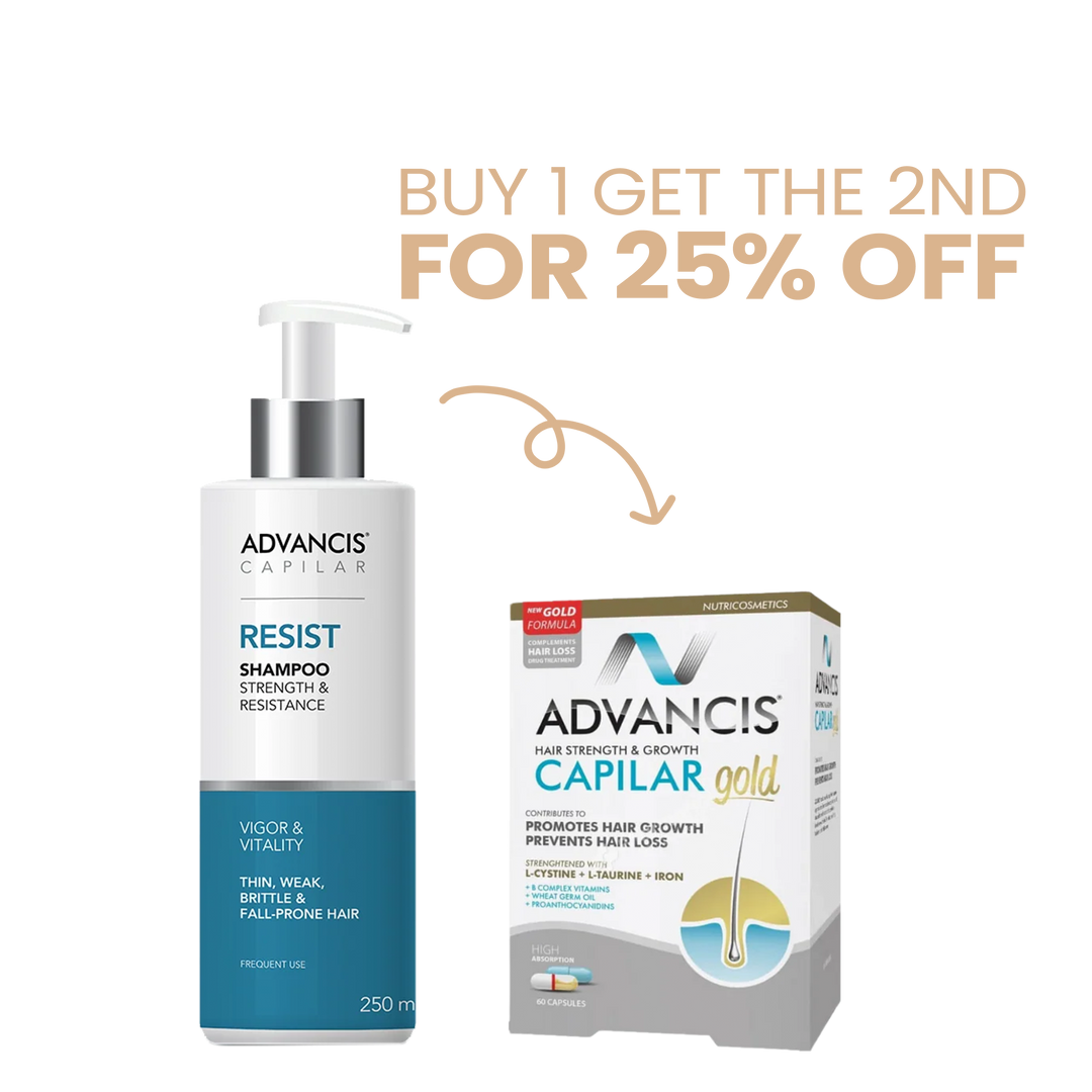 Advancis Capilar Gold + Resist Shampoo Get 25% OFF