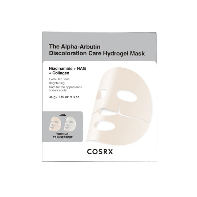 COSRX The Alpha-Arbutin Discoloration Care Hydrogel Mask X3 Masks