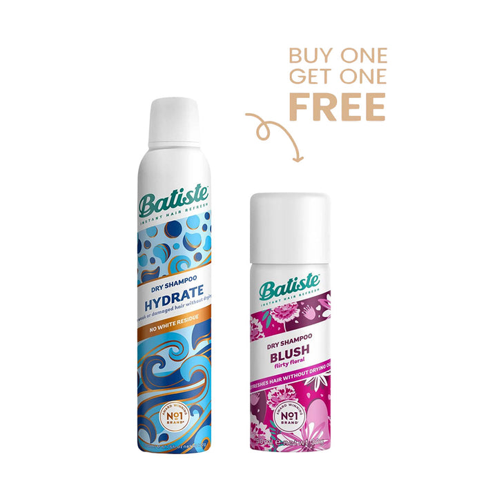 Batiste Dry Shampoo Hair Benefits - Hydrate 200 ml + FREE Batiste Blush 50mL