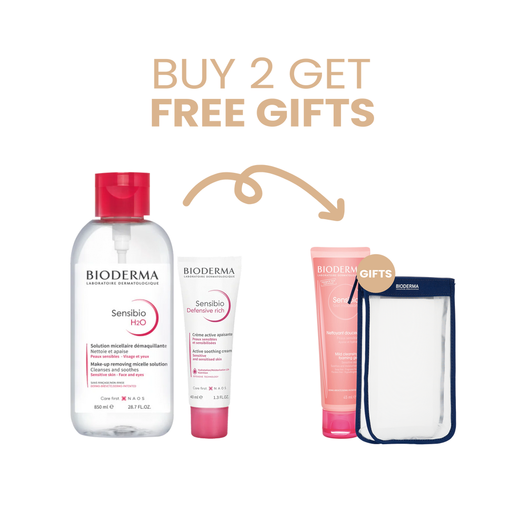 Bioderma Sensibio H20 850mL + Defensive Cream Bundle
