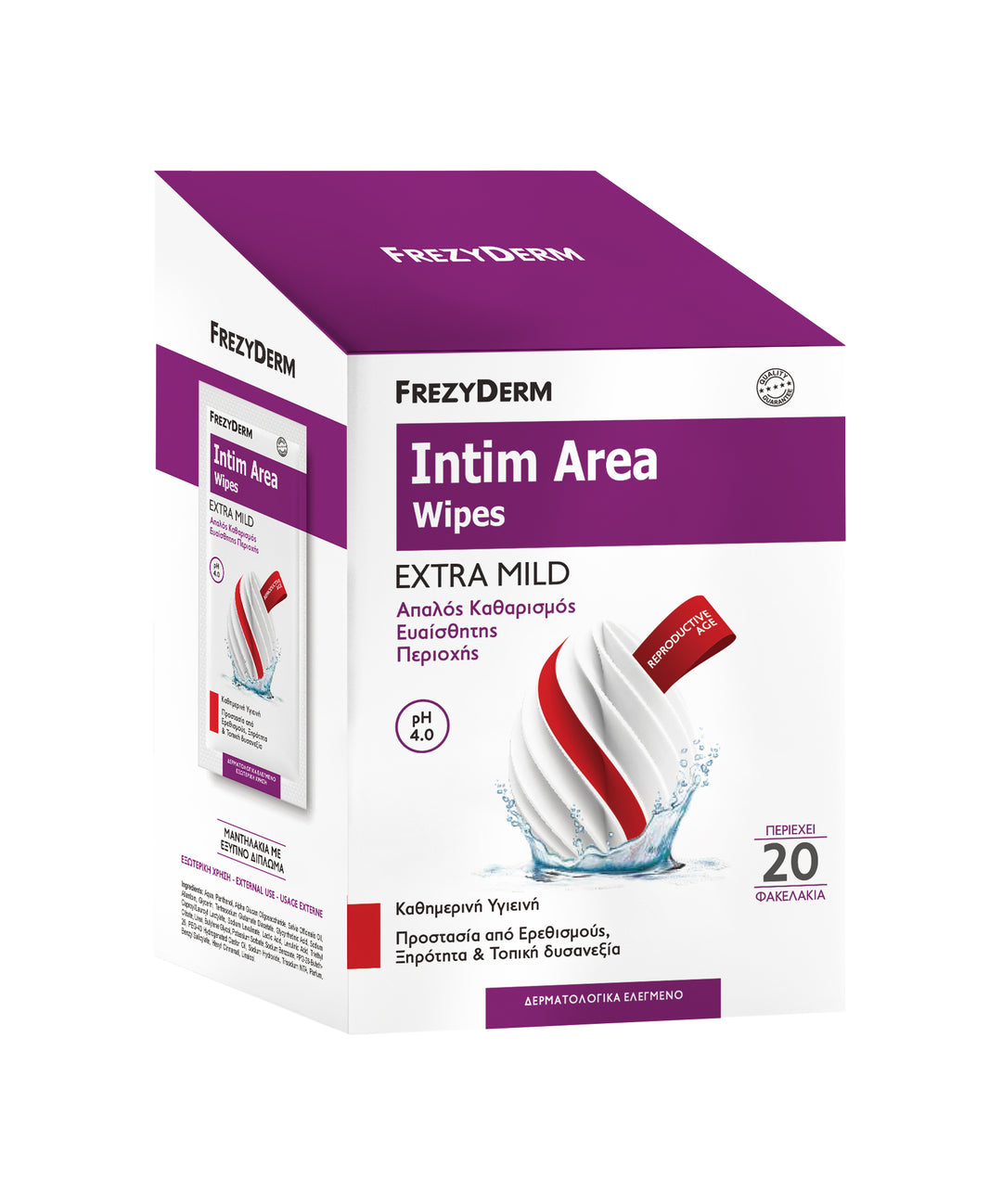 Frezyderm Intim Area pH4 20 Wipes