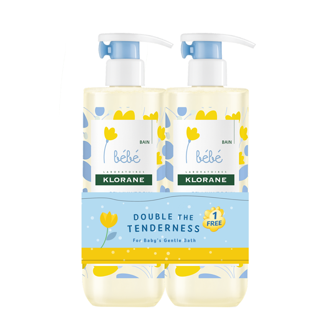 Klorane Bébé Gentle Foaming Gel Hair & Body 500ml BUY 1 GET 1 FREE