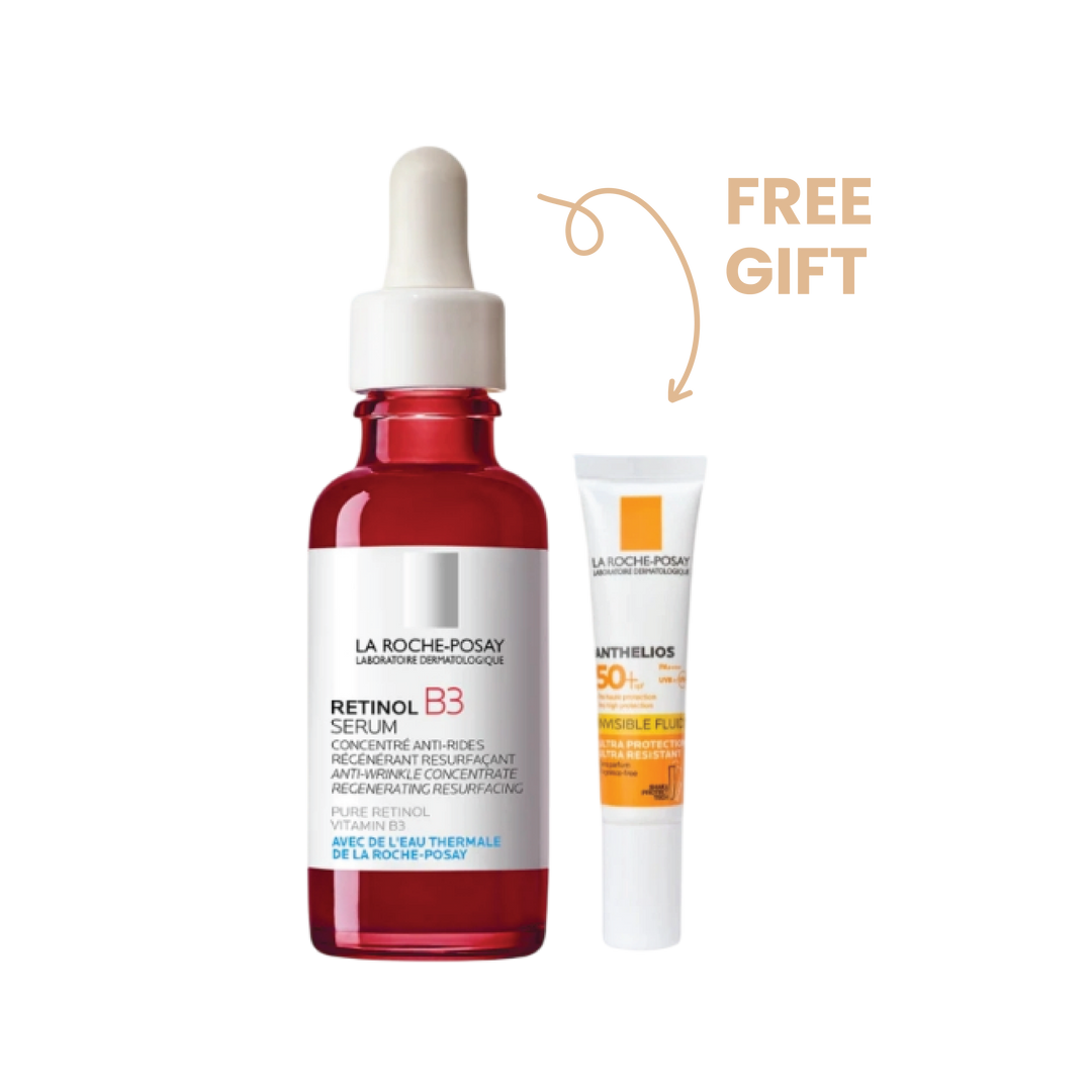Buy La Roche Posay Retinol B3 serum 30mL & Get Anthelios Uvmune Fluid 15mL for FREE