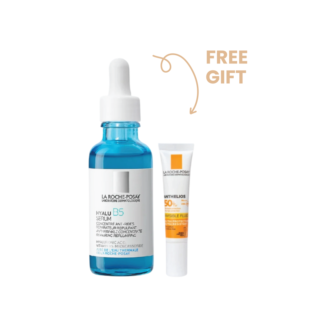Buy La Roche Posay Hyalu B5 Serum 30mL & Get Anthelios Uvmune Fluid 15mL for FREE