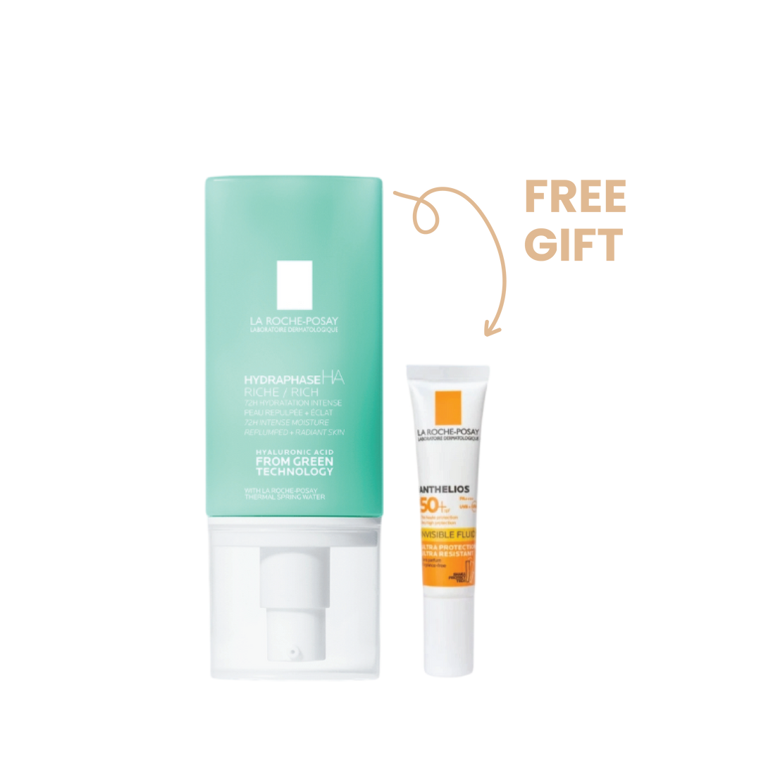 Buy La Roche Posay Hydraphase Riche 50mL & Get Anthelios Uvmune 15mL For Free
