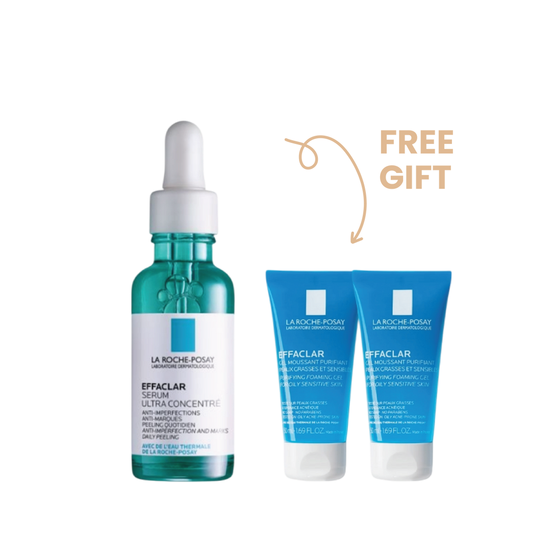 Buy La Roche Posay Effaclar Serum 30mL & Get Effaclar 2x50mL for FREE