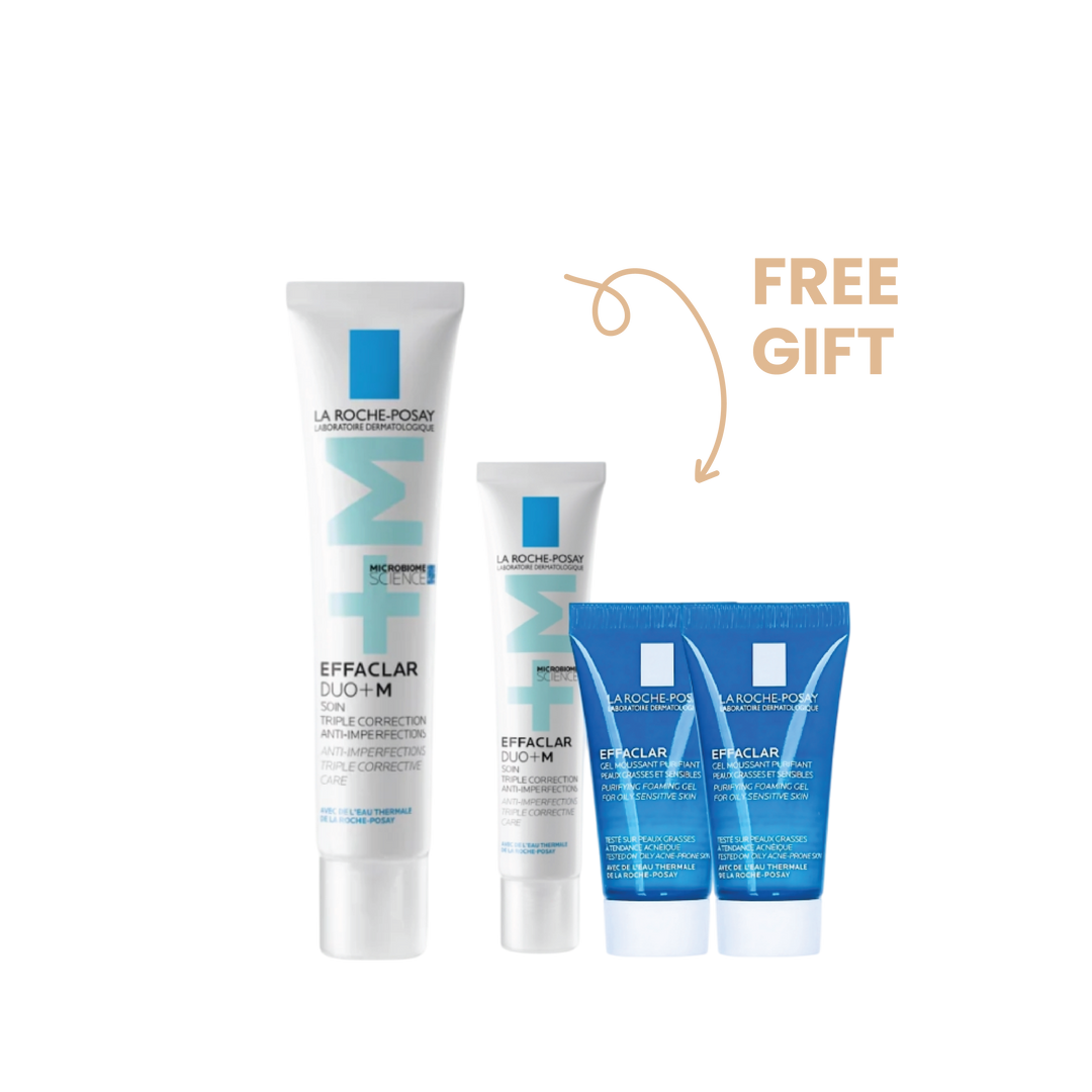 Buy La Roche Posay Effaclar Duo M+ And Get Effaclar Duo+ 15mL & Effaclar Gel 15mL For Free