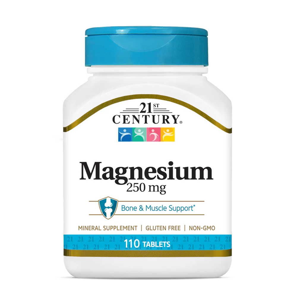 Magnesium 250mg 21st Century 110 Tablets