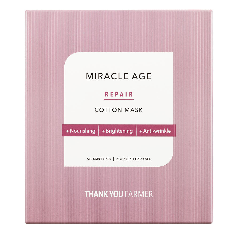 Thank You Farmer Miracle Age Repair Cotton Mask 5 Pcs 25 Ml