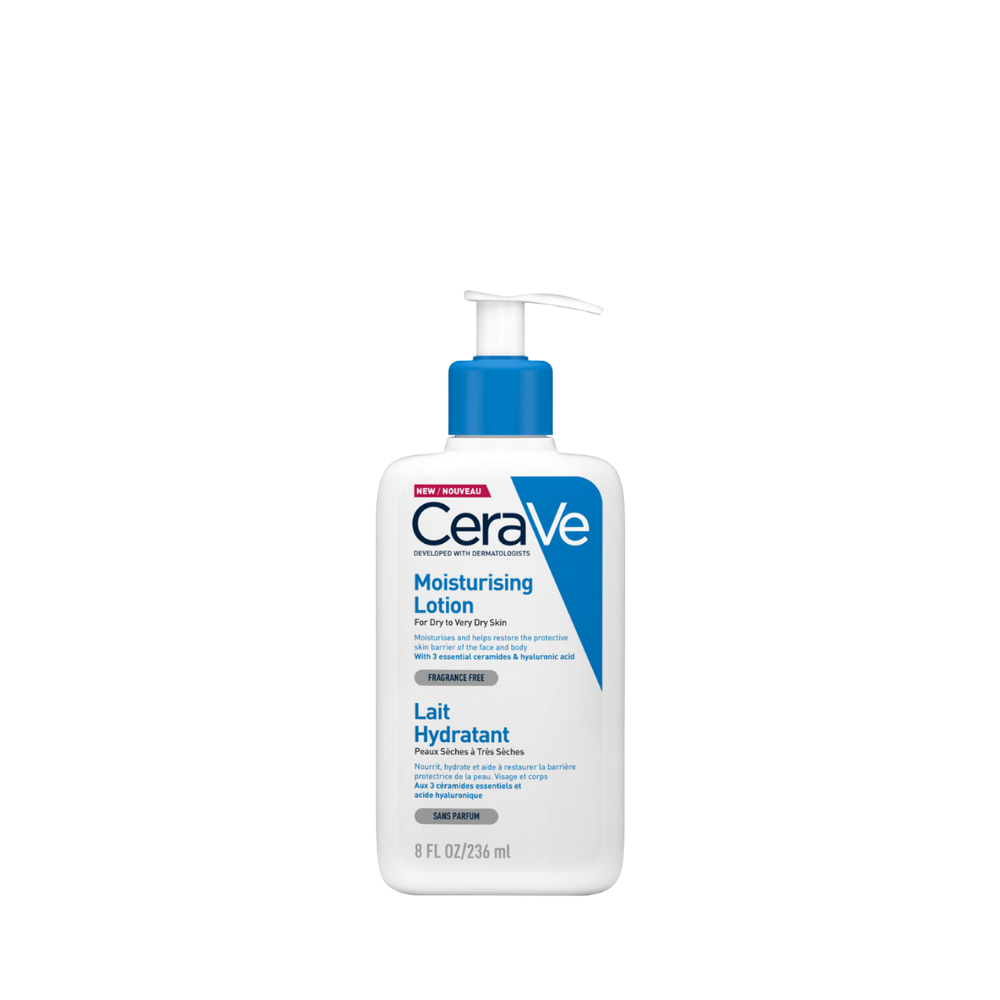 Cerave Moisturizing Lotion 24H  Body And Face For Normal To Dry Skin With Hyaluronic Acid And Ceramides 236 Ml