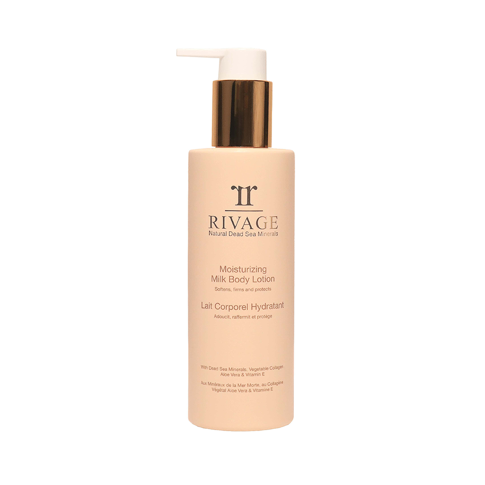 Rivage Moisturizing Milk Body Lotion with Vegetable Collagen - Pump Bottle 200 ml