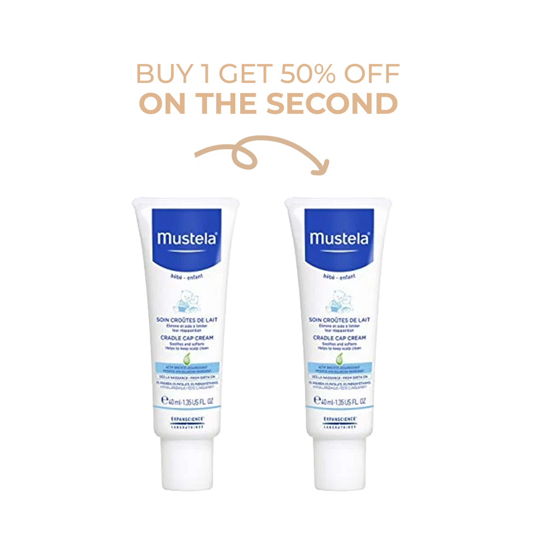 Mustela Cradle Cap Cream 40ml: BUY 1 GET 50% OFF THE 2ND