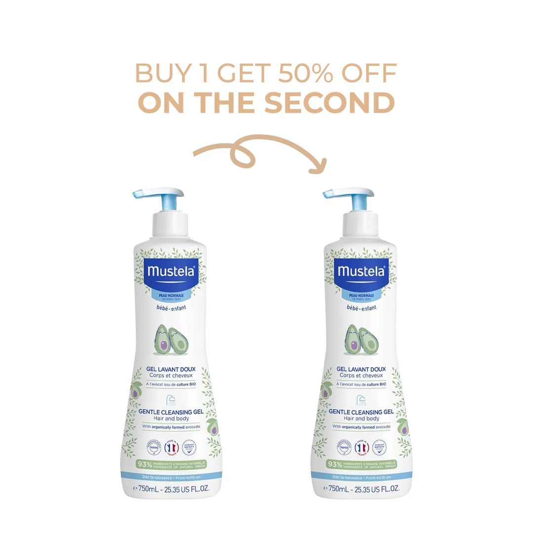Mustela Gentle Cleansing Gel 750Ml: BUY 1 GET 50% OFF THE 2ND
