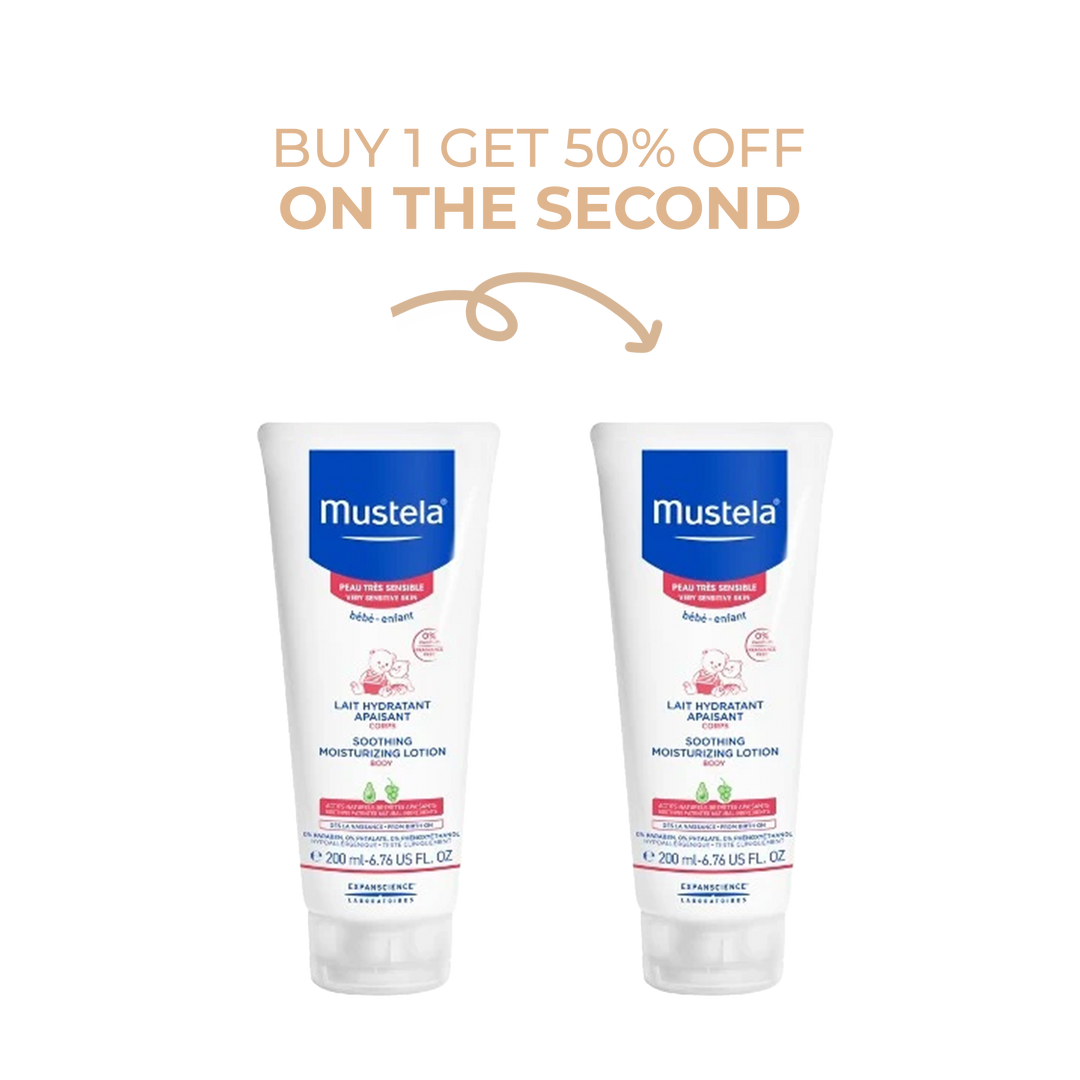 Mustela Soothing Moiturising Lotion: BUY 1 GET 50% OFF THE 2ND