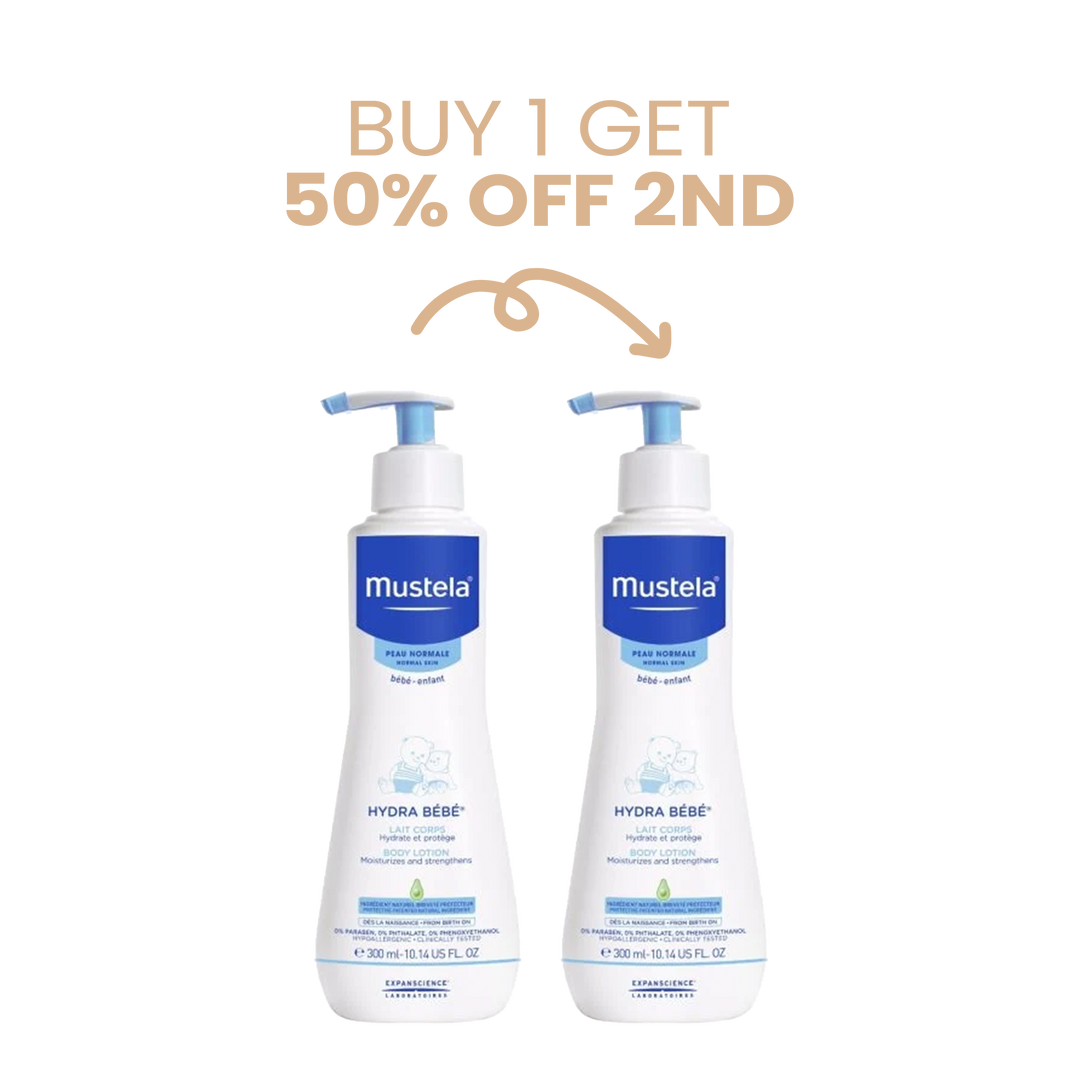 Mustela Hydra Bebe Body Lotion 300Ml: BUY 1 GET 50% OFF THE 2ND