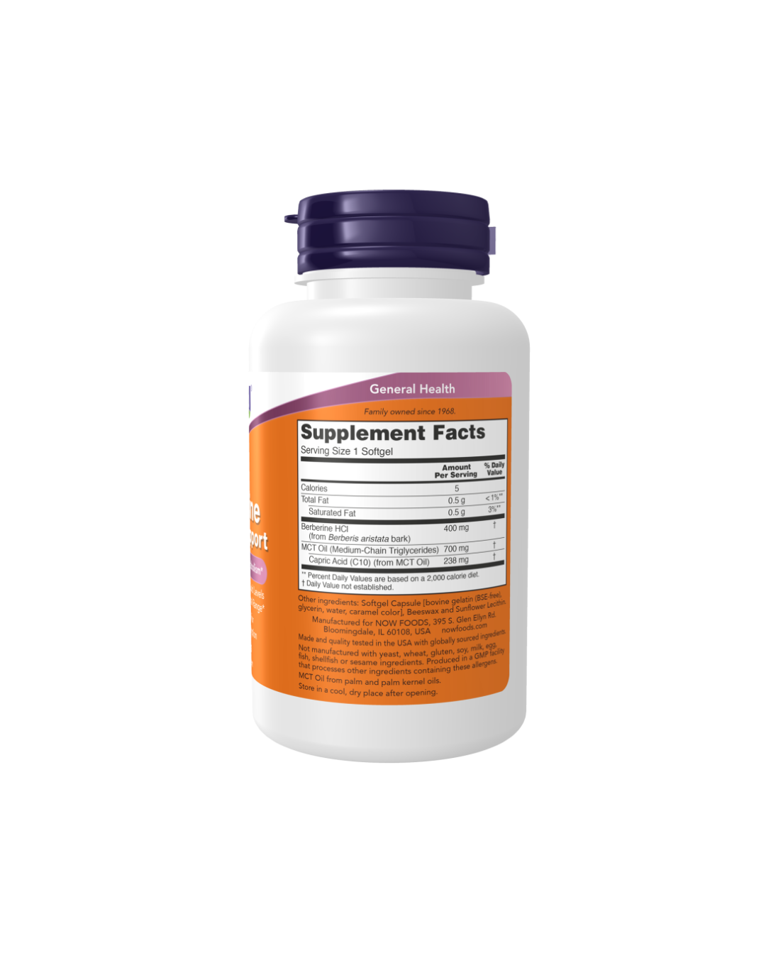 Now Berberine Glucose Support 90 Softgels