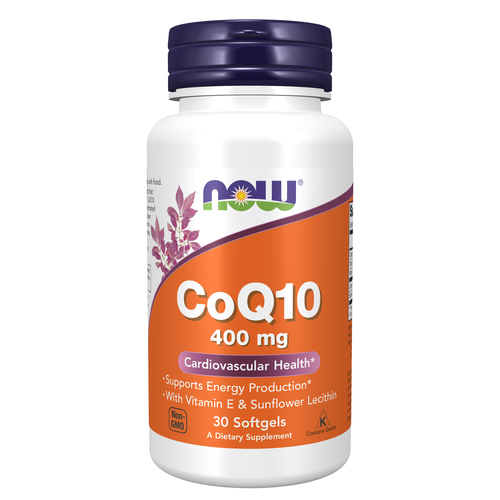 Now CoQ10 400 mg 30 Softgels