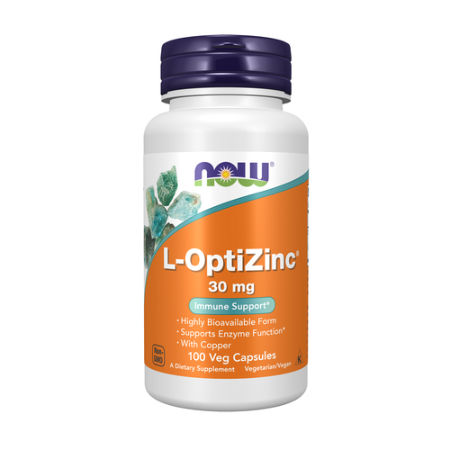 Now L-OptiZinc® 30 mg 100 Veg Capsules